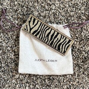 Judith Leiber Zebra Pattern lipstick mirror 💄